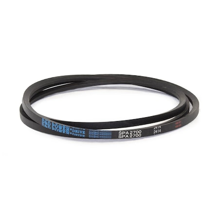 D&D SPA2700 Metric V-Belt, 2700mm Outside Length, 13 mm Top Width, 10 mm Thickness, 1 Ribs SPA2700